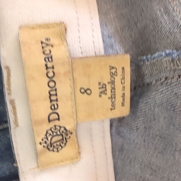 Democracy Jeans Ab Technology Women's 8 Ankle Skinny Medium Wash Blue Denim - Picture 4 of 5